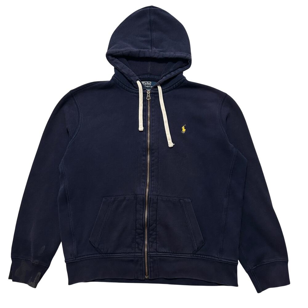 Polo Ralph Lauren Classic Full Front Zip Fleece Hoodie Men’s XL Navy